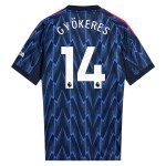 Günstige Fußballtrikots Arsenal Gyokeres 14 Auswärtstrikot 2025-26 Kurzarm
